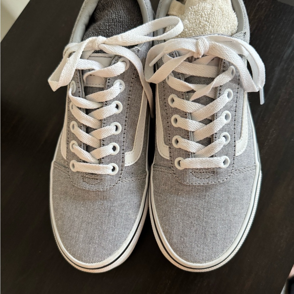 Vans Gray and White Women's Sneakers